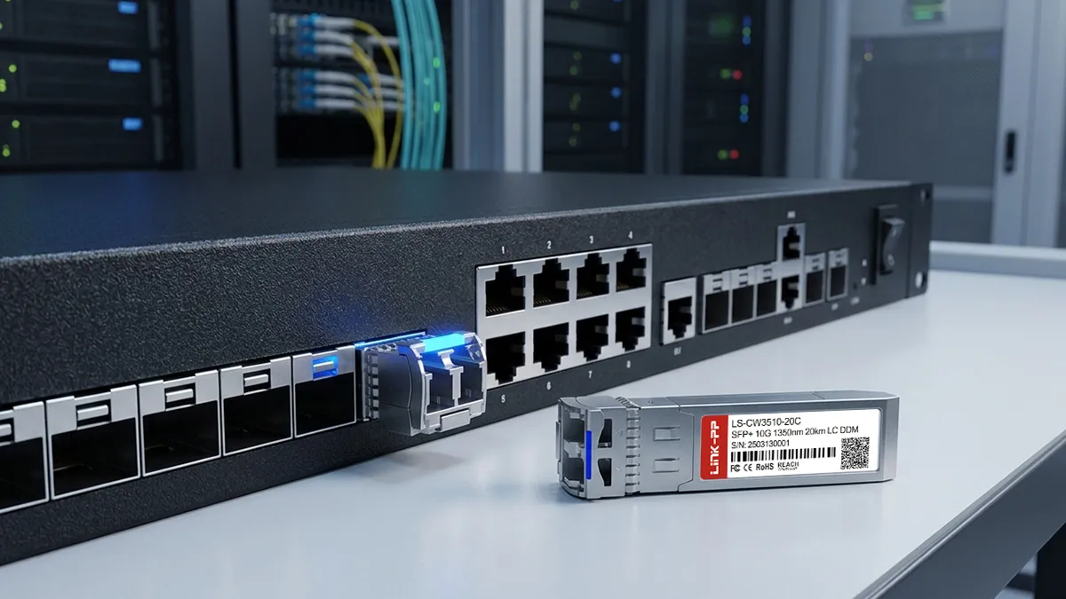 HPE CWDM-SFP10G-1350 Compatible LINK-PP 10G SFP+ Usage Demonstration