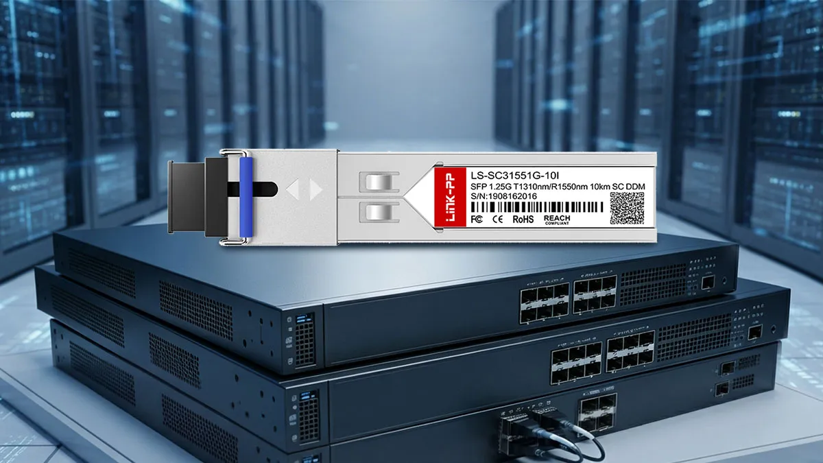 LINK-PP Módulo Óptico SFP BiDi LS-SC31551G-10I 1G