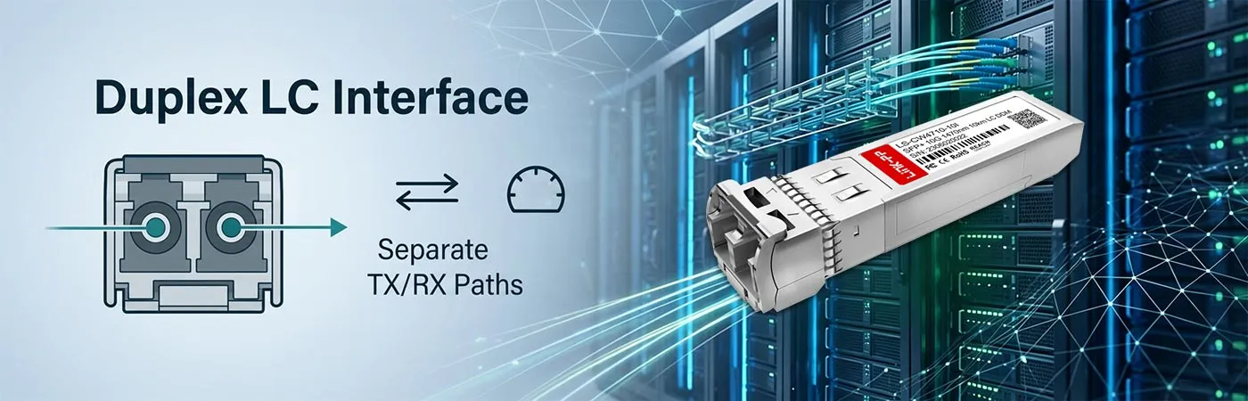 CW47-10GSFP-10-I Module with Duplex LC Interface