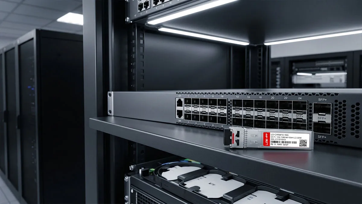 Alcatel-Lucent CW-SFP10G40-59 Compatible LINK-PP 10G SFP+ Usage Demonstration