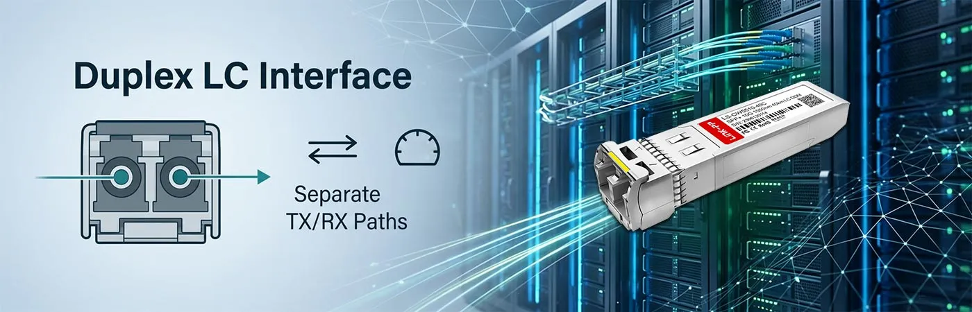 EX-SFP-10GE-CWE55 Module with Duplex LC Interface