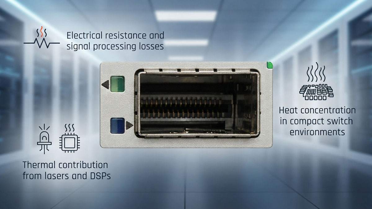 Heat Dissipation Mechanisms in QSFP Ports