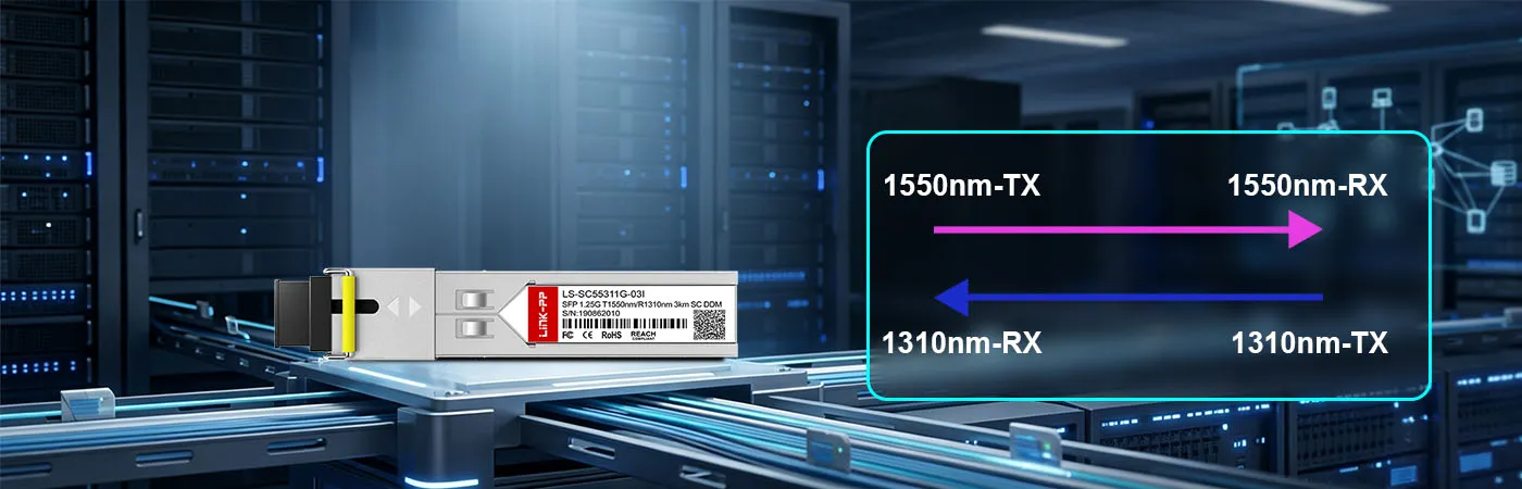 LS-SC55311G-03I Module with 1550nm-TX and 1310nm-RX Wavelength