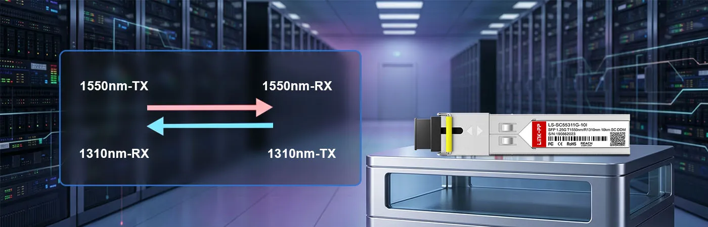 LS-SC55311G-10I Module with 1550nm-TX and 1310nm-RX Wavelength