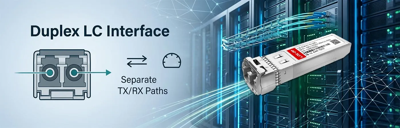 CWDM-SFP10G-20L Module with Duplex LC Interface