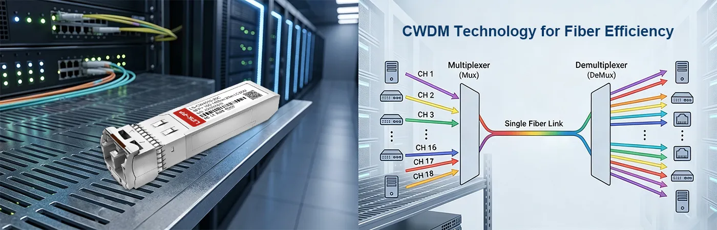 CWDM-SFP10G-20S Module with CWDM Technology for Fiber Efficiency
