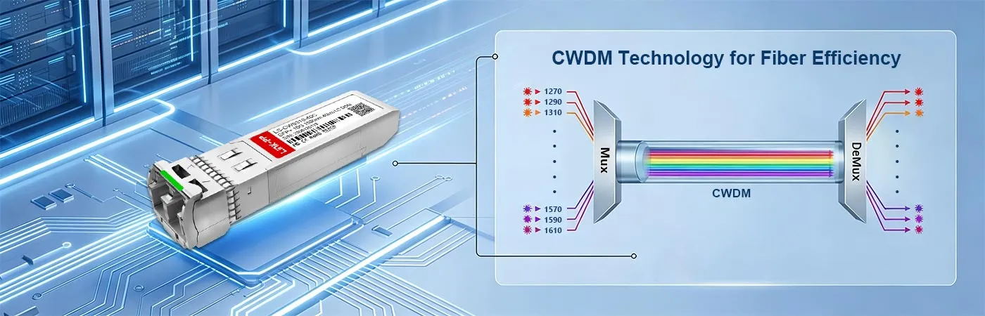 CW-SFP10G40-53 Module with CWDM Technology for Fiber Efficiency