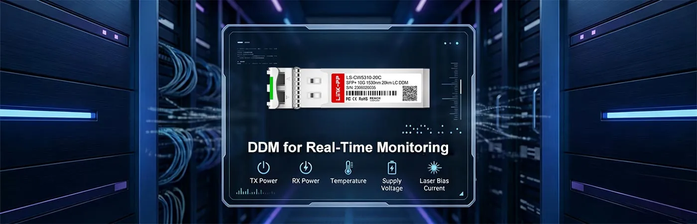 CWDM-SFP10G-20L Module with DDM for Real-Time Monitoring