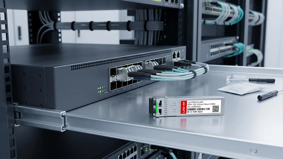 Generic CWDM-SFP10G-20L Compatible LINK-PP 10G SFP+ Usage Demonstration