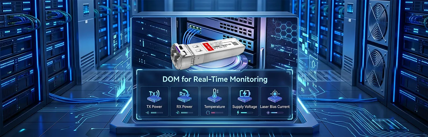 CWDM-SFP10G-20L Module with DOM for Real-Time Monitoring