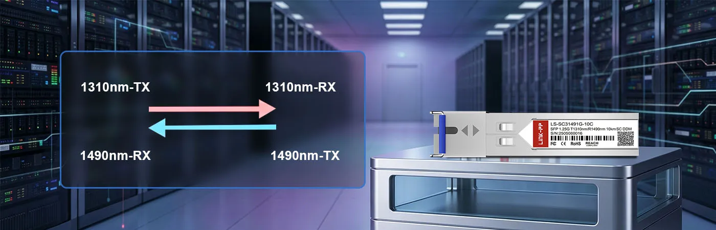 LS-SC31491G-10C Module with 1310nm-TX and 1490nm-RX Wavelength