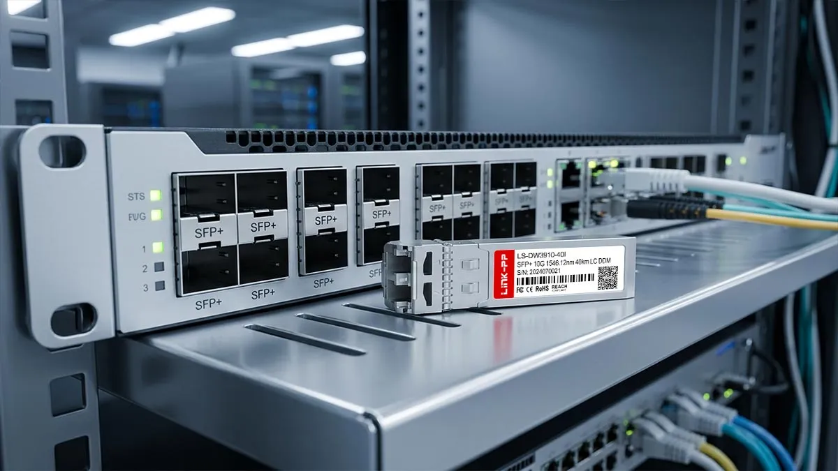 Compatível com Cisco DWDM-SFP10G-46.12-I LINK-PP Demonstração de uso de SFP+ 10G