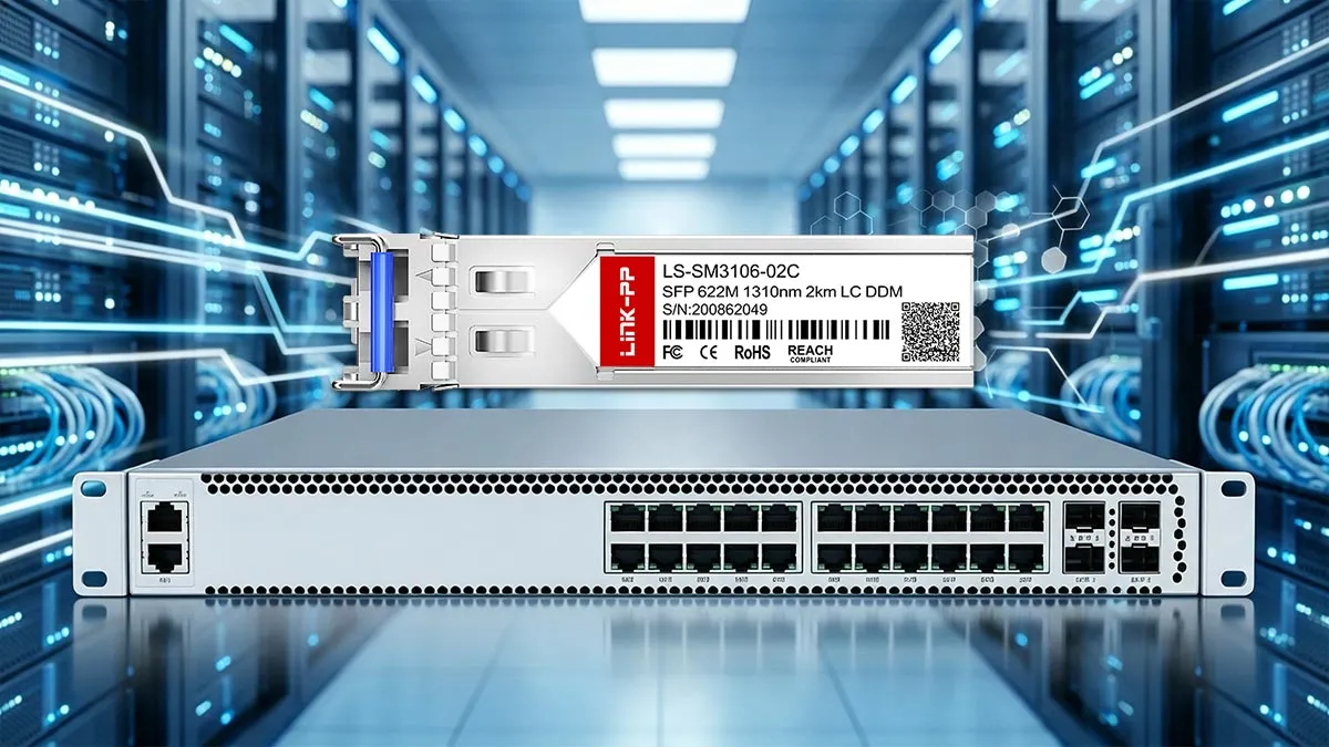 LINK-PP Módulo Óptico SFP LS-SM3106-02C 622M