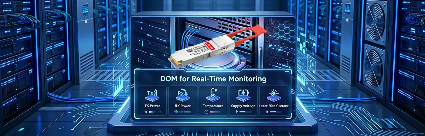 QSFP-ER4-100GM Modul mit DOM für Echtzeitüberwachung