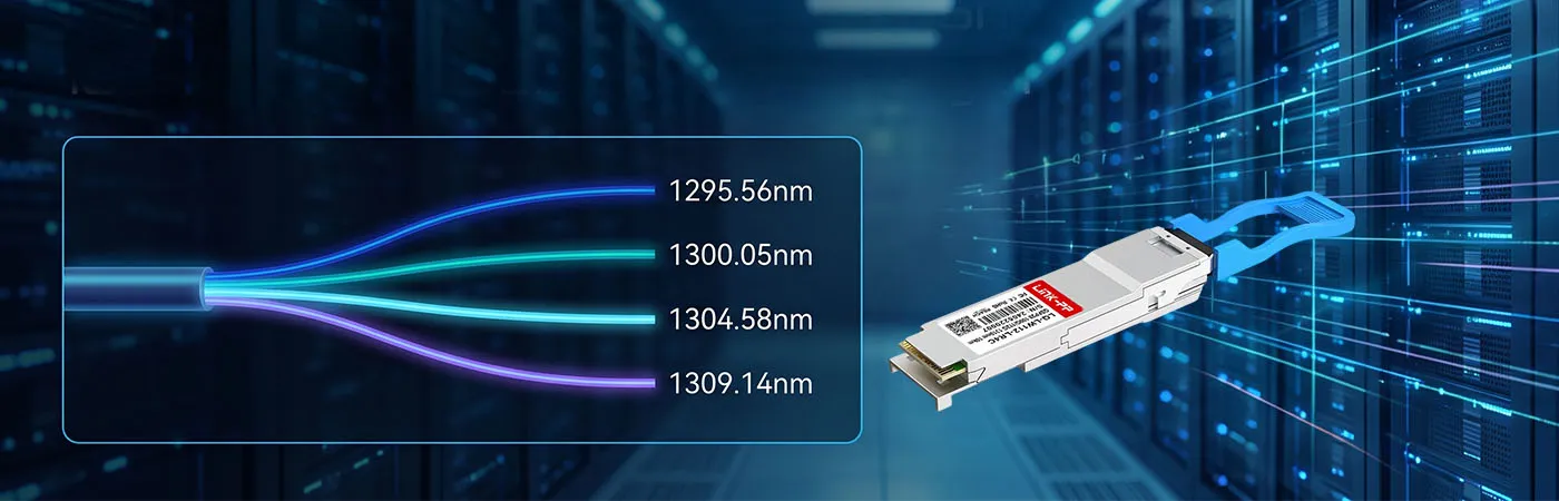 وحدة LQ-LW112-LR4C بأطوال موجية 1295.56 نانومتر، 1300.05 نانومتر، 1304.58 نانومتر، 1309.14 نانومتر