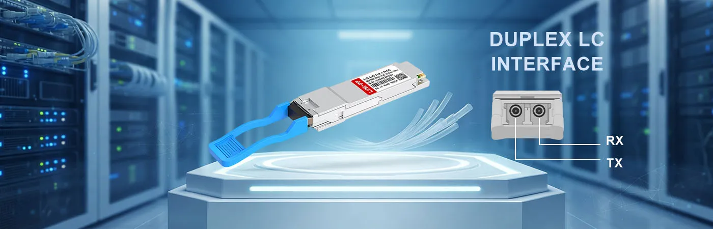 وحدة LQ-LW112-LR4C مزودة بواجهة LC مزدوجة