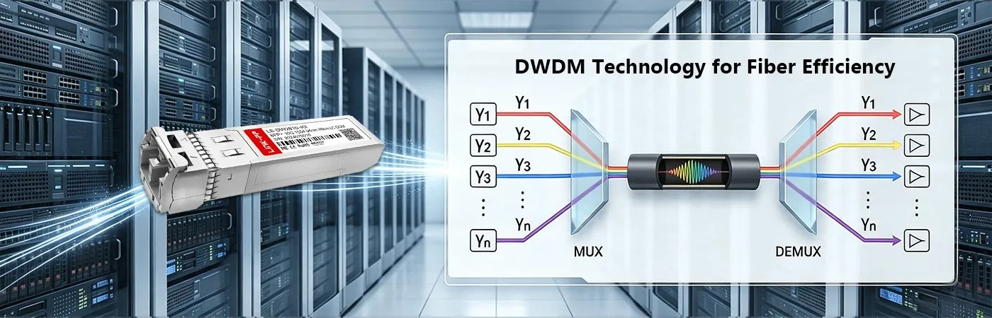 DWDM-SFP10G-54.94-I Module with DWDM Technology for Fiber Efficiency