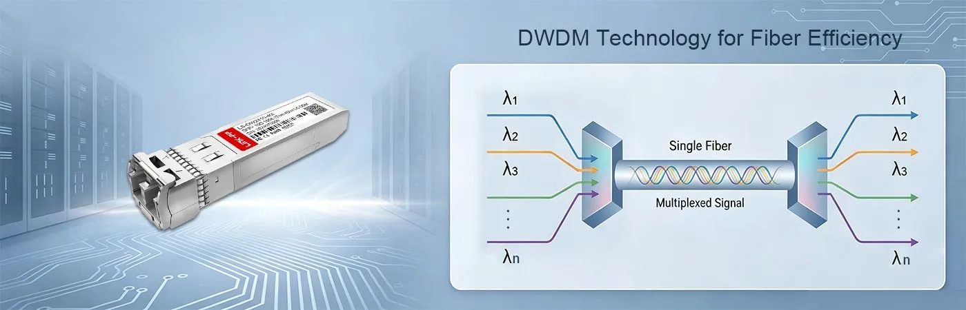 DWDM-SFP10G-58.17-I Module with DWDM Technology for Fiber Efficiency