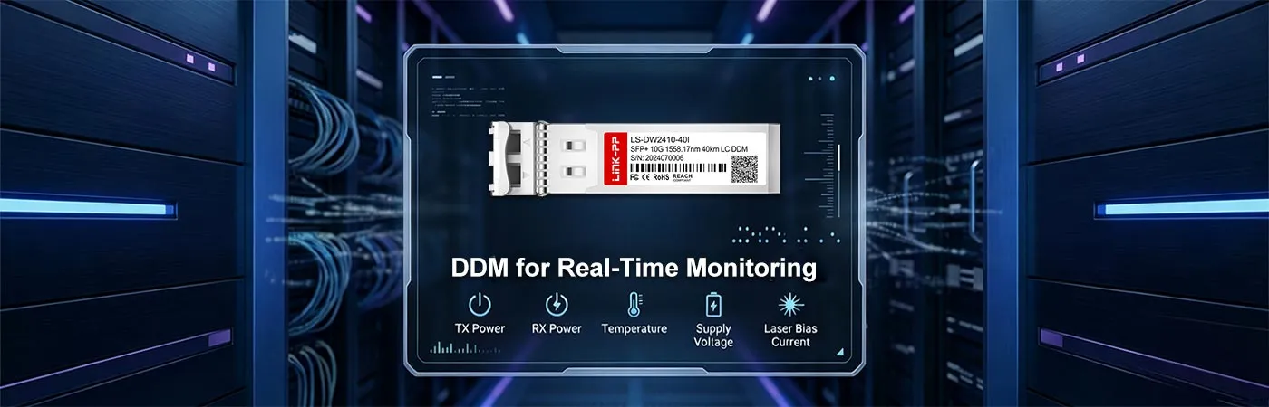 DWDM-SFP10G-58.17-I Module with DDM for Real-Time Monitoring