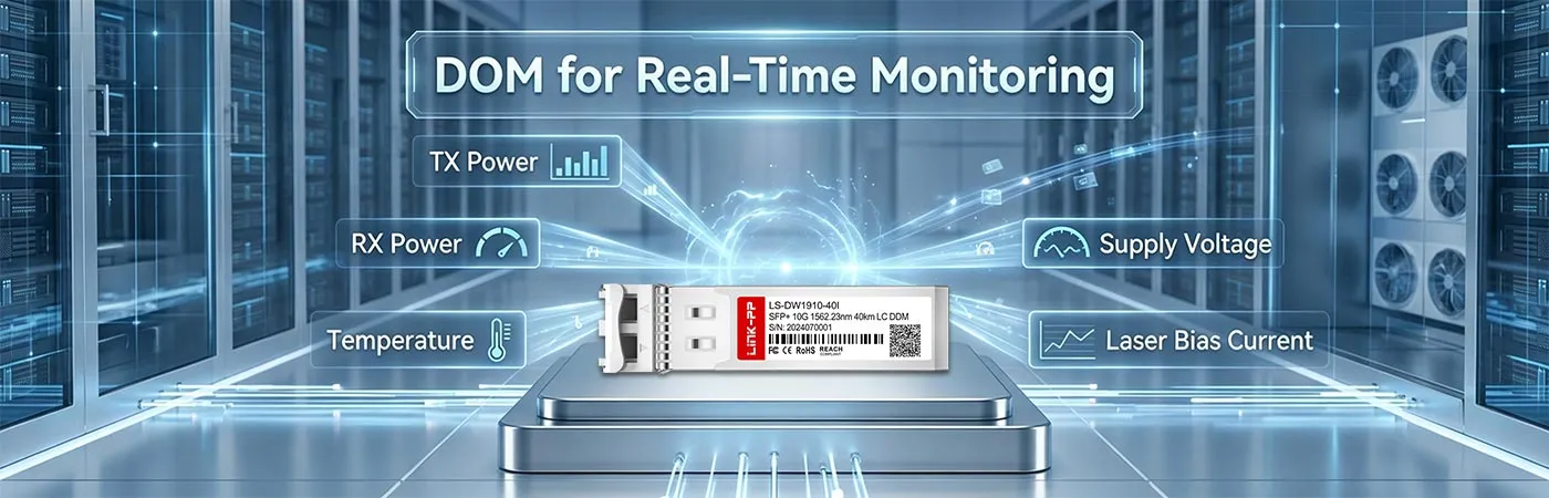 DWDM-SFP10G-62.23-I Module with DOM for Real-Time Monitoring