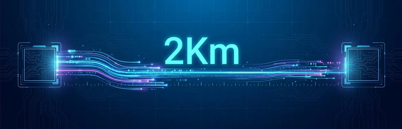 100G-QSFP28-CWDM4-2KM Modul zur Unterstützung von 2 km Übertragung