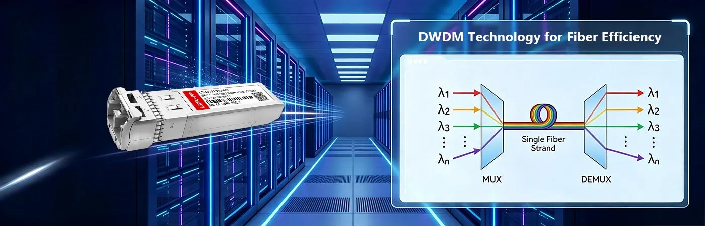 DWDM-SFP10G-63.05-I Module with DWDM Technology for Fiber Efficiency