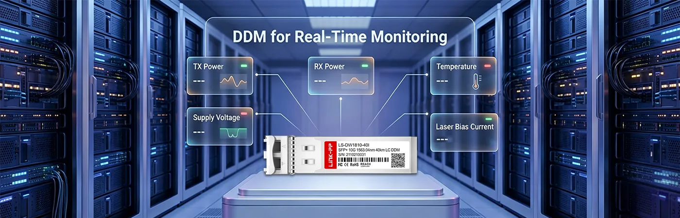 DWDM-SFP10G-63.05-I Module with DDM for Real-Time Monitoring