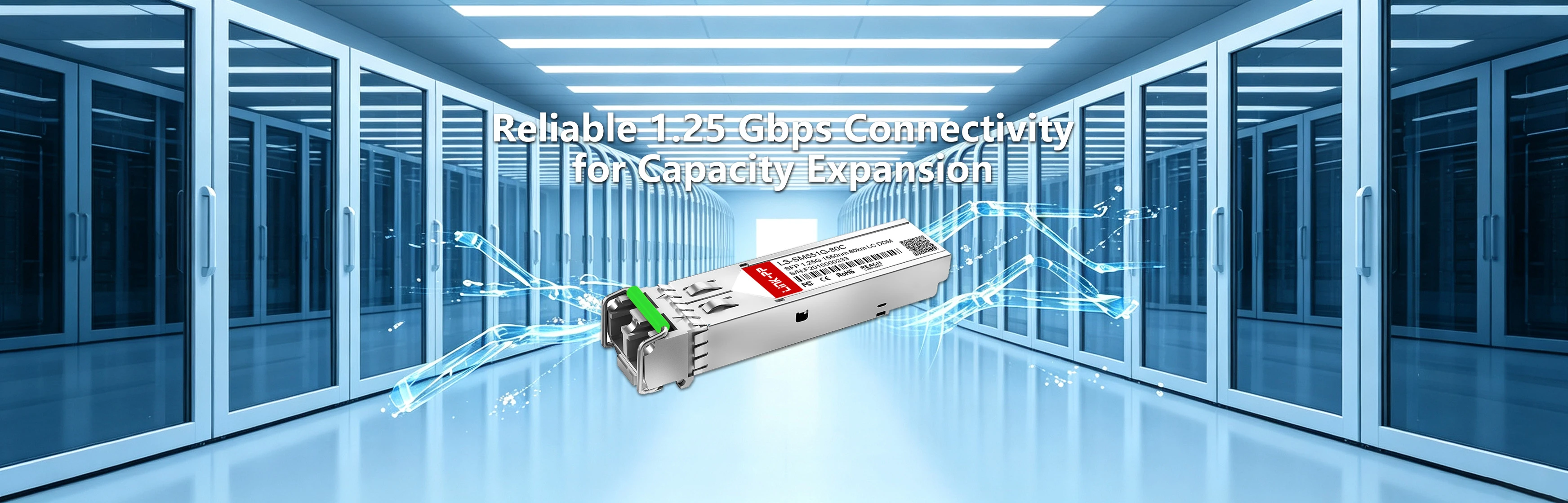 SFP1G-ZX-55: Connettività affidabile a 1.25 Gbps per l'espansione della capacità