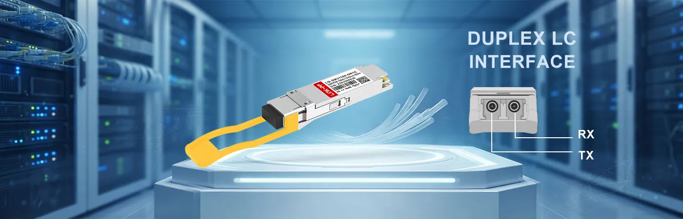 Modulo QSFP-100G-DR con interfaccia LC duplex