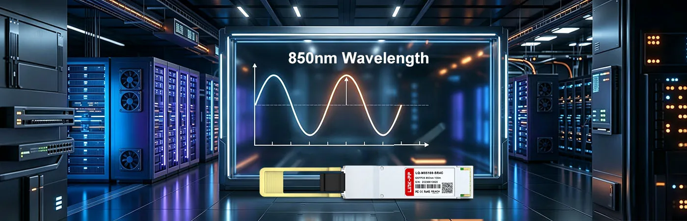 100G-QSFP28-SR4 Module with 850nm Wavelength