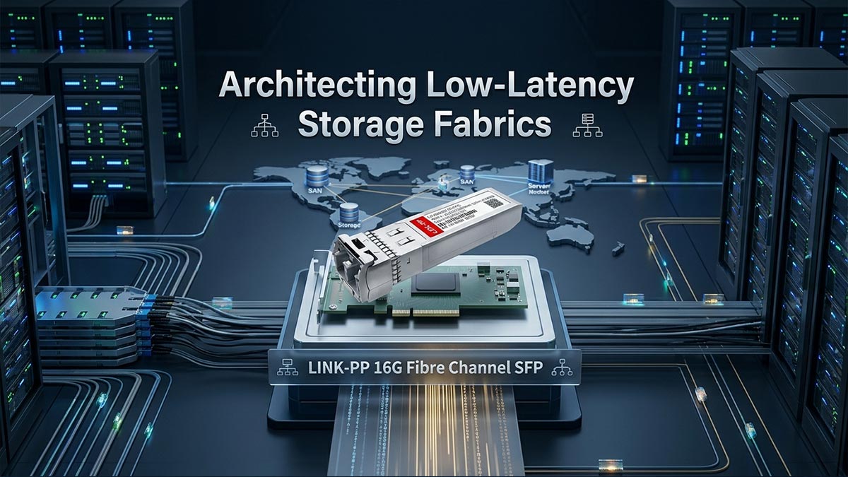 Diseño de arquitecturas de almacenamiento de baja latencia con LINK-PP SFP de canal de fibra 16G