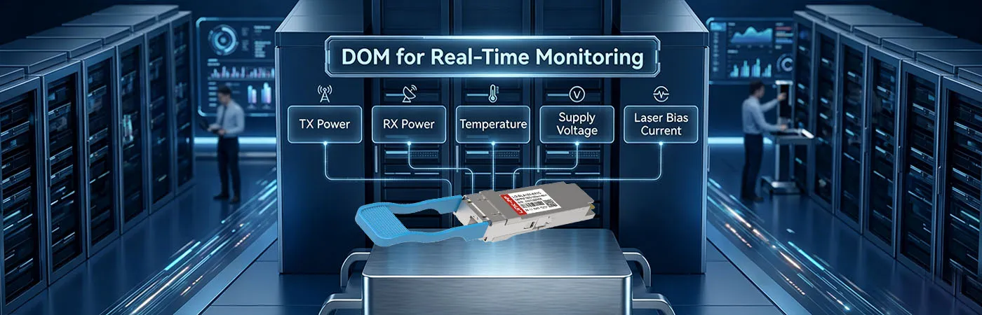 QSFP-BX40-100G-Modul mit DOM für Echtzeitüberwachung