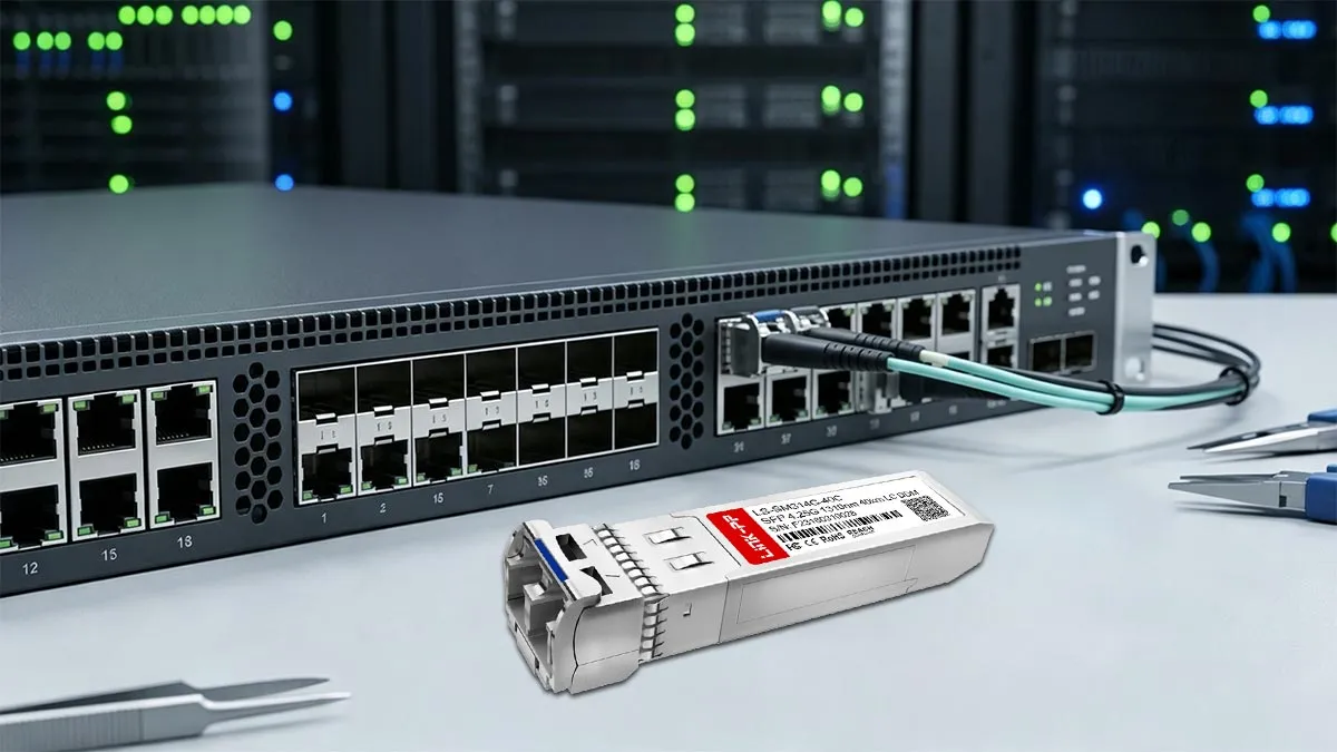 LINK-PP Demostración de uso del módulo SFP 4G LS-SM314G-40C