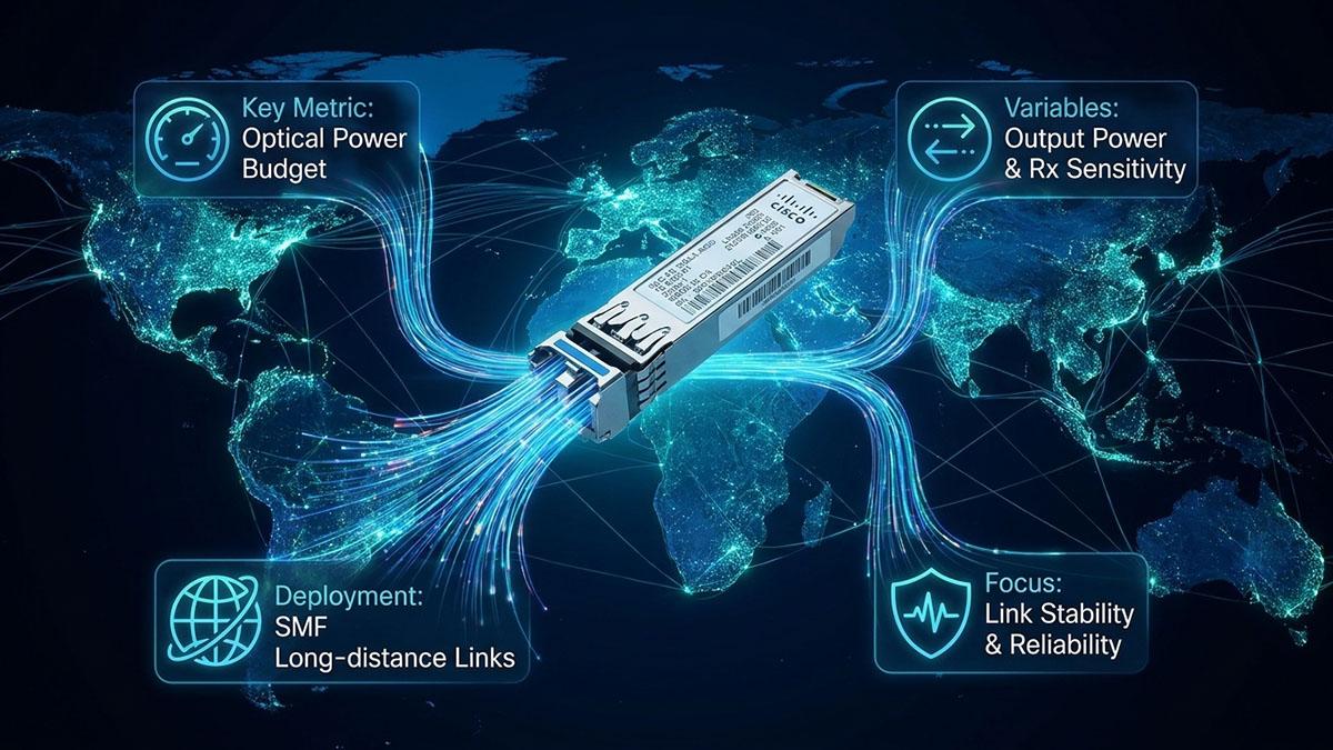 Cisco GLC-FE-100LX-RGD Optical Transmission Performance