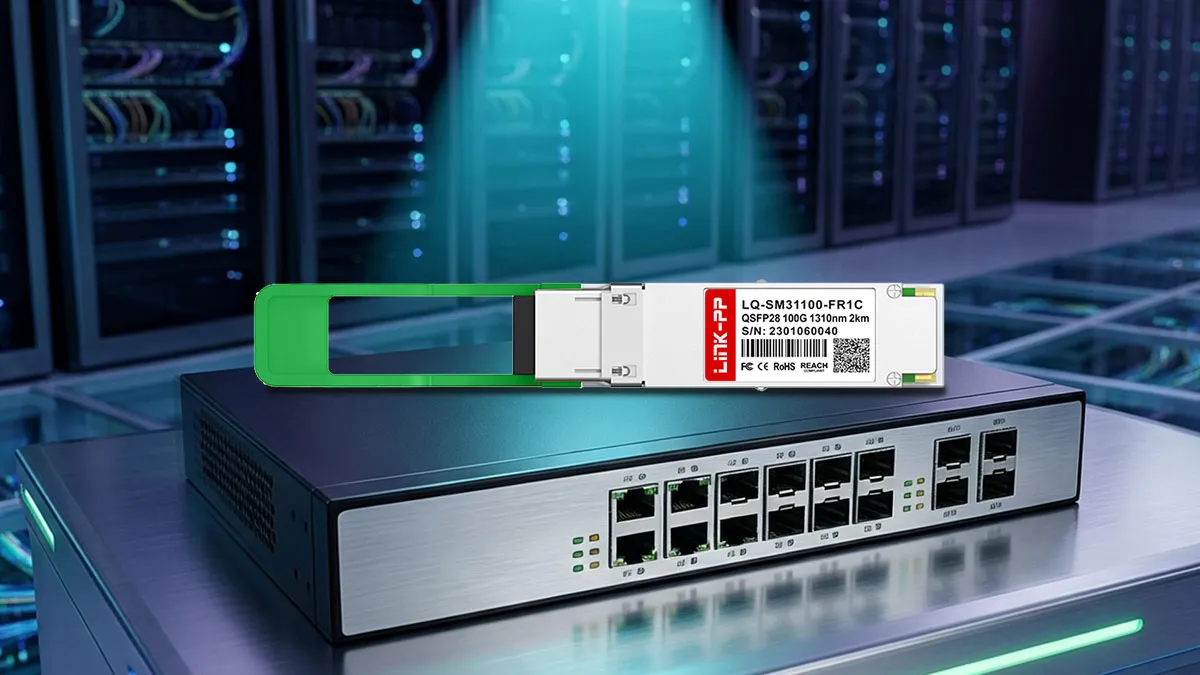 Compatibile con Juniper QSFP-100G-FR LINK-PP Modulo ottico QSFP100 28G