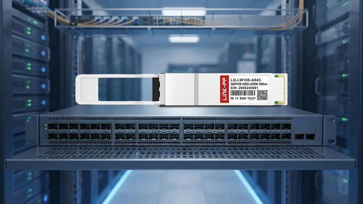 FS QSFP-EZR4-100G kompatibel LINK-PP Optisches 100G-QSFP28-Modul