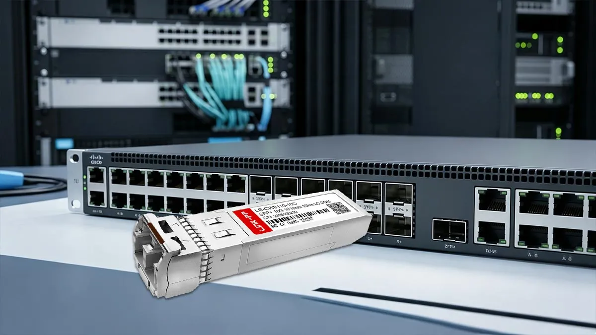 LINK-PP Démonstration d'utilisation du module SFP+ 10G LS-CW6110-10C
