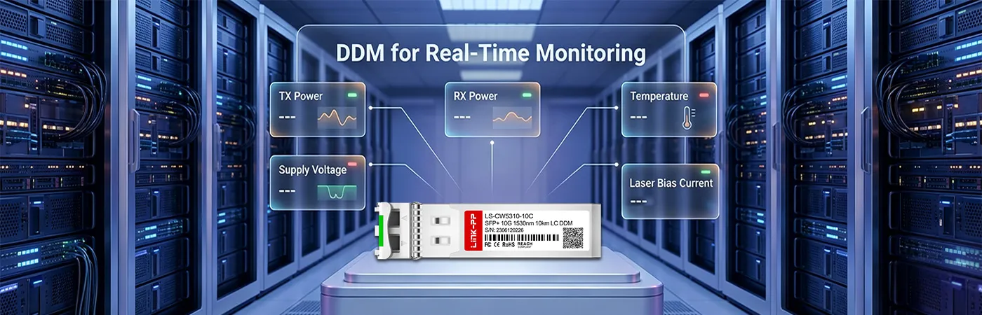 CWDM-SFP10G-10M Module with DDM for Real-Time Monitoring