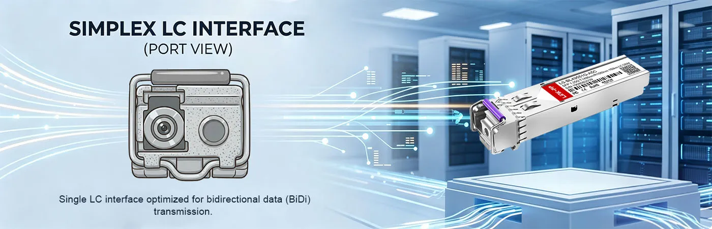 심플렉스 LC 인터페이스를 갖춘 LS-BL49551G-A5C 모듈