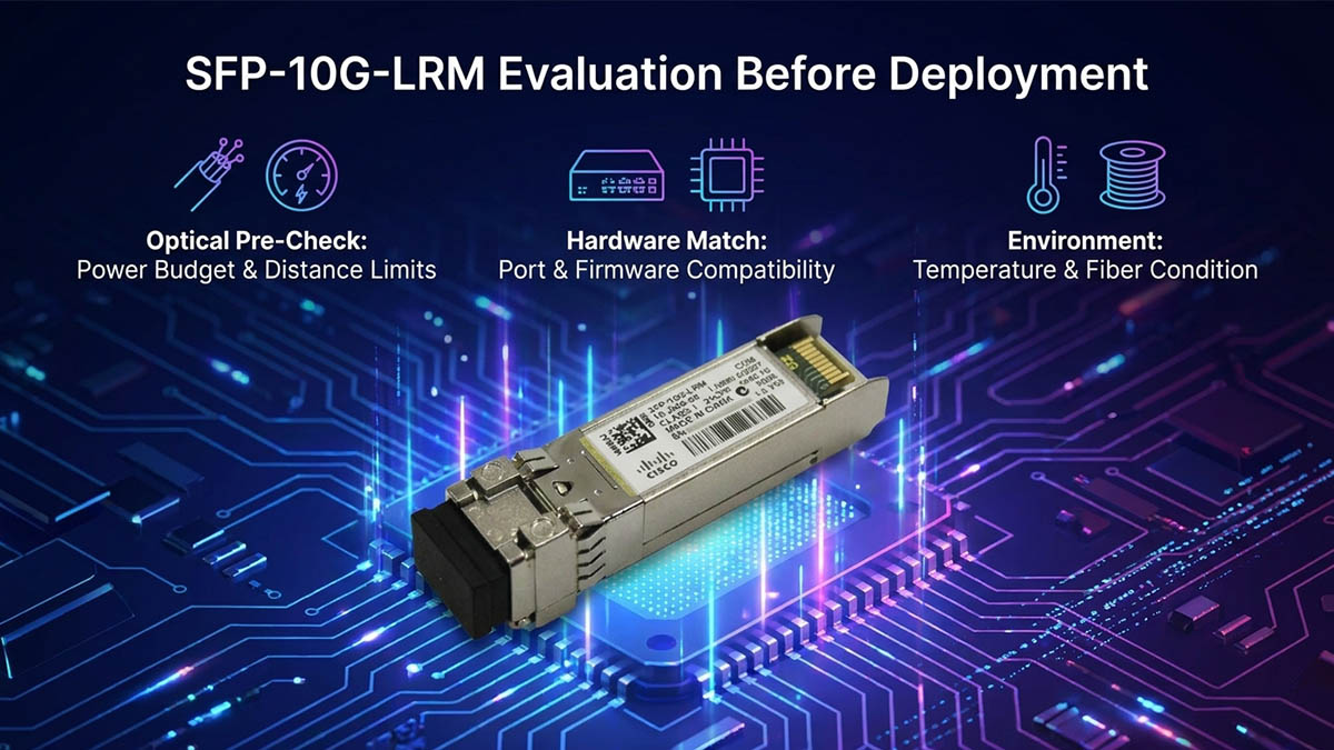 How to Evaluate Cisco SFP-10G-LRM Datasheet Before Deployment