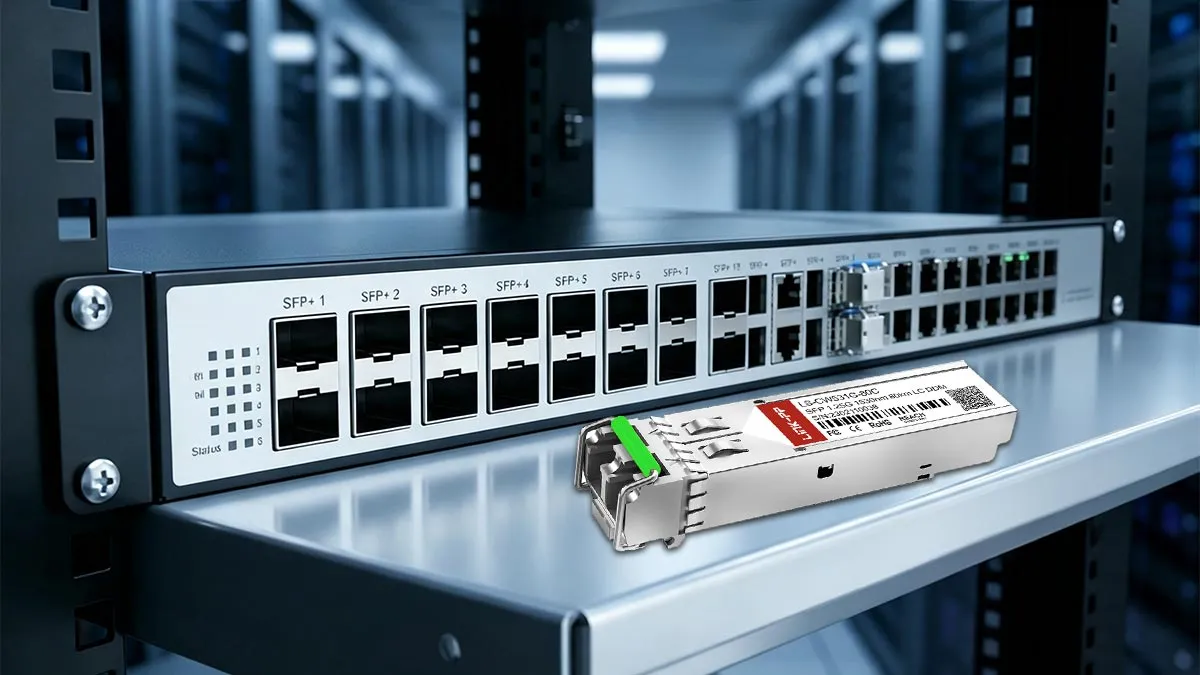 LINK-PP Demonstração de utilização do SFP 1G LS-CW531G-80C