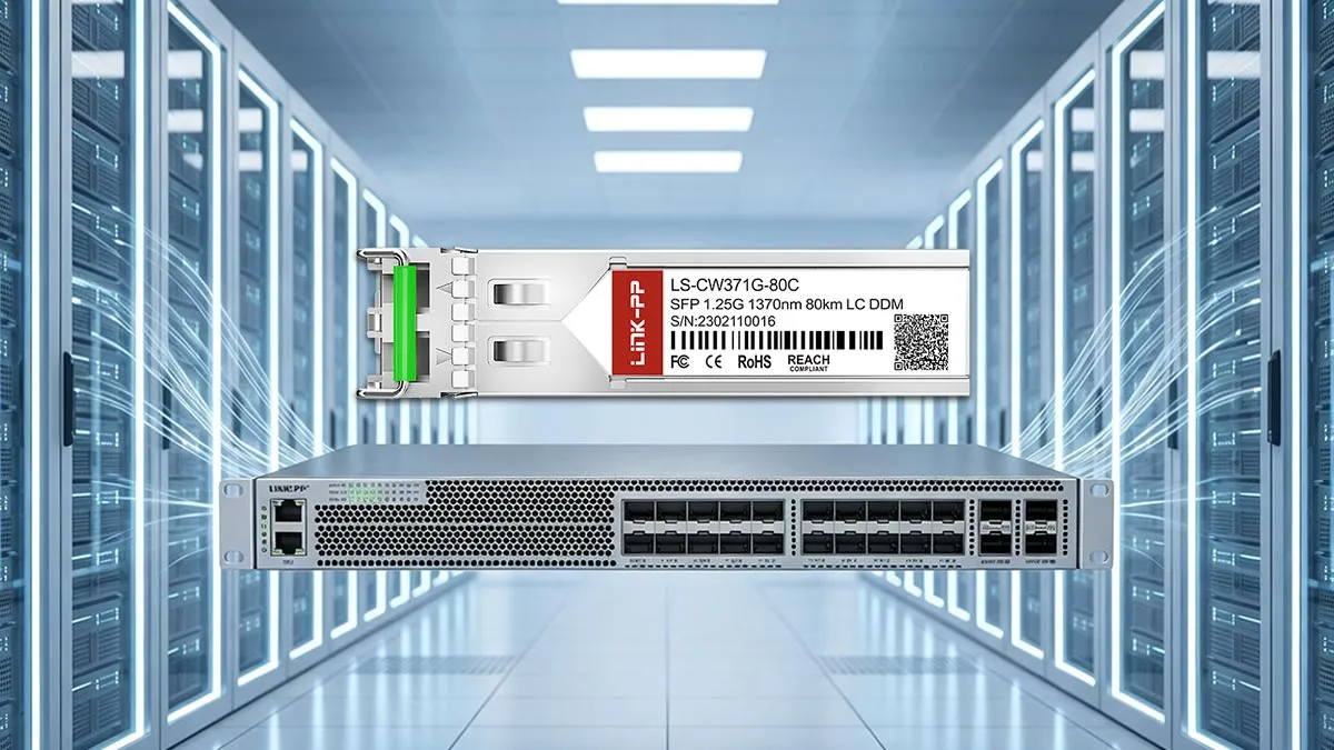 Compatibile con Juniper EX-SFP-GE80KCW1370 LINK-PP Modulo ottico SFP 1G