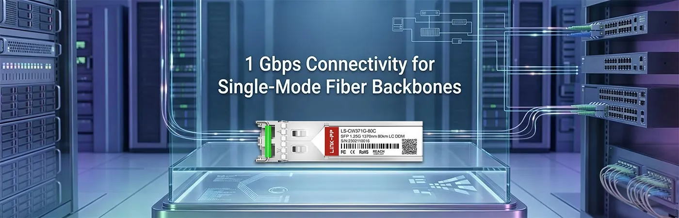 EX-SFP-GE80KCW1370: 1 Gbps Connectivity for Single-Mode Fiber Backbones