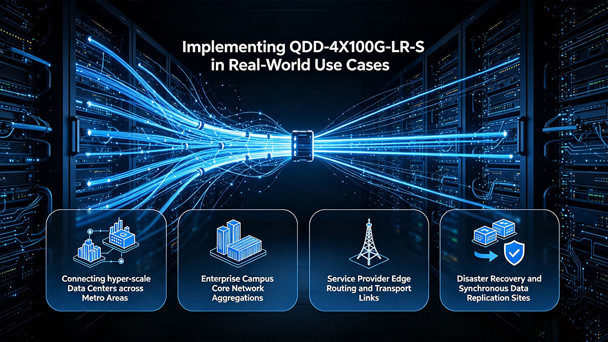 Implementing QDD-4X100G-LR-S in Real-World Use Cases