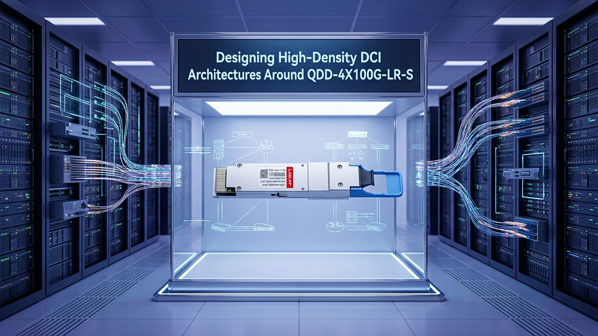 Designing High-Density DCI Architectures Around QDD-4X100G-LR-S