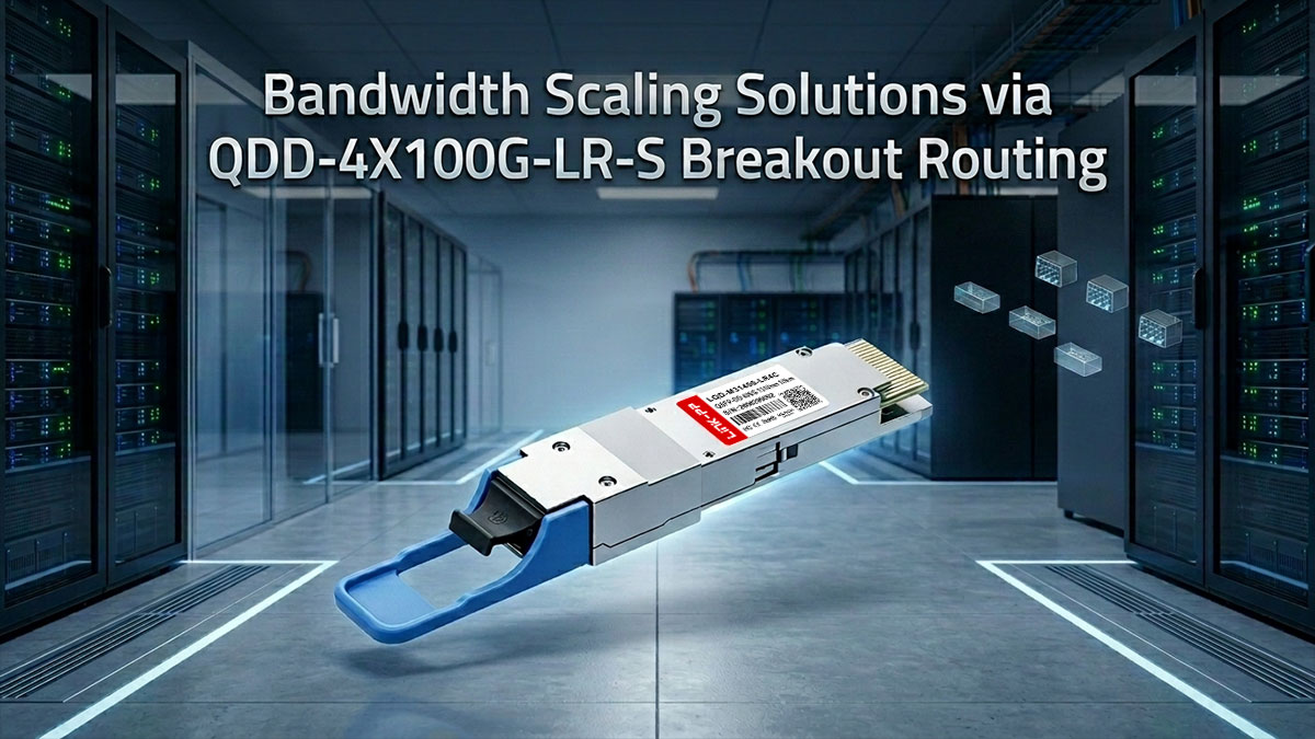Bandwidth Scaling Solutions via QDD-4X100G-LR-S Breakout Routing