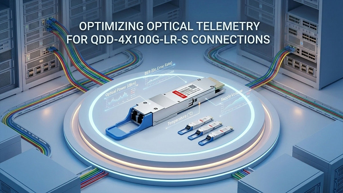 Optimizing Optical Telemetry for QDD-4X100G-LR-S Connections