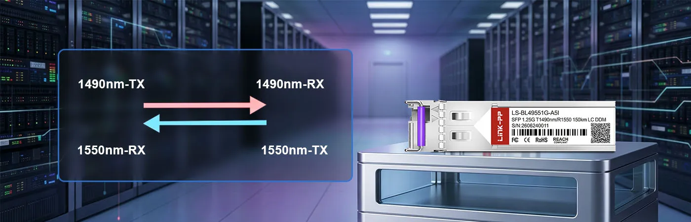 LS-BL49551G-A5I Modul mit 1490 nm-TX- und 1550 nm-RX-Wellenlänge