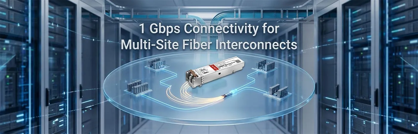 CWDM-SFP-1610：複数拠点間の光ファイバー相互接続を実現する1Gbps接続