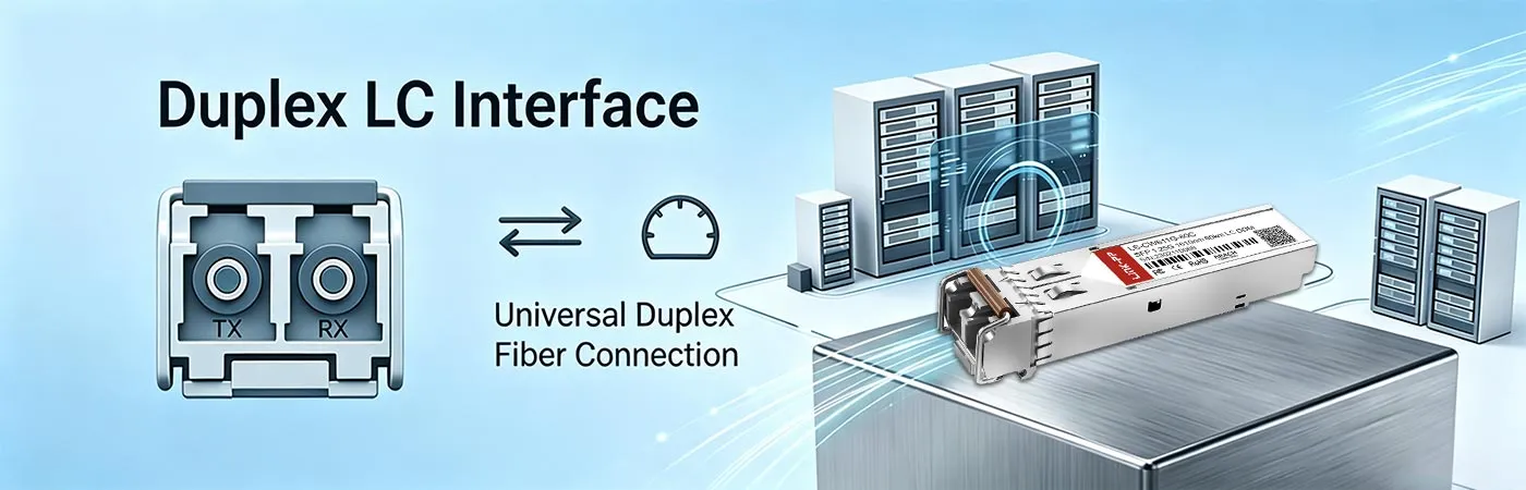デュプレックスLCインターフェース搭載CWDM-SFP-1610モジュール